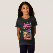 かわいいクマの誕生日お祝い - 愛らしいキャラクター Tシャツ (正面フル)
