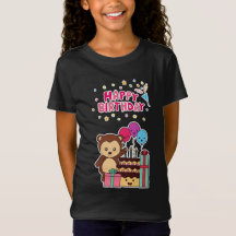かわいいクマの誕生日お祝い - 愛らしいキャラクター