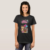 かわいいクマの誕生日お祝い - 愛らしいキャラクター Tシャツ (正面フル)