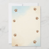 かわいいクマの誕生日パーティーの招子供へ待 招待状 (裏面)