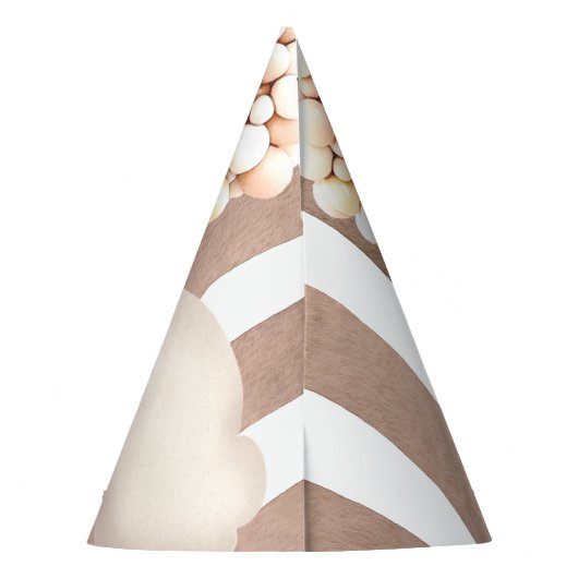 かわいいクマの赤ちゃんシャワーへようこそ パーティーハット (裏面)