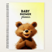 かわいいクマの赤ちゃんシャワー プランナー手帳 (正面)