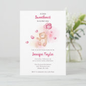 かわいいクマの赤ちゃんシャワー 招待状 (スタンド正面)