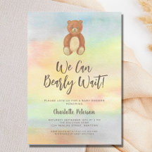 かわいいクマの赤ちゃんシャワー