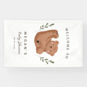 かわいいクマの赤ちゃんシャワー 横断幕 (横)