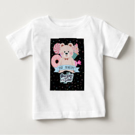 かわいいクマの赤ちゃんTシャツ ベビーTシャツ