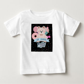 かわいいクマの赤ちゃんTシャツ ベビーTシャツ
