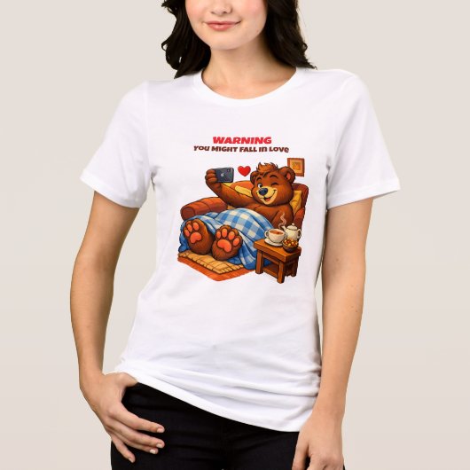 かわいいクマのTシャツ トライブレンドTシャツ (正面)