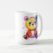 かわいいクマクールテディ前向き コーヒーマグカップ (正面右)
