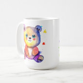 かわいいクマクールテディ前向き コーヒーマグカップ (正面左)