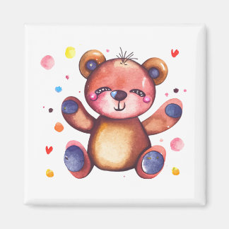 かわいいクマクールテディ前向き マグネット