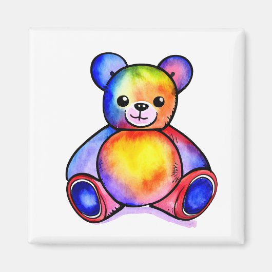 かわいいクマクールテディ前向き マグネット (正面)