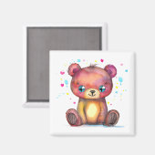 かわいいクマクールテディ前向き マグネット (正面/裏面)