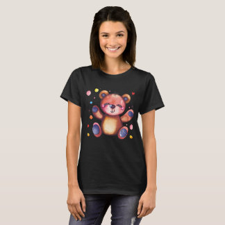 かわいいクマクールテディ前向き Tシャツ