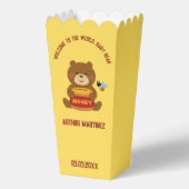 かわいいクマテーマ男の子ベビーシャワー フェイバーボックス (正面)