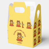 かわいいクマテーマ男の子ベビーシャワー フェイバーボックス (オープン)