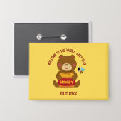 かわいいクマテーマ男の子ベビーシャワー 缶バッジ (正面/裏面)