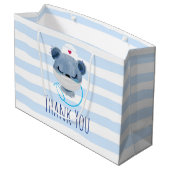 かわいいクマナースメディカルマスクをかぶってありがとう ラージペーパーバッグ (裏面アングル)