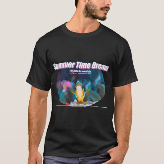 かわいいクマノミのプリント Tシャツ (正面)