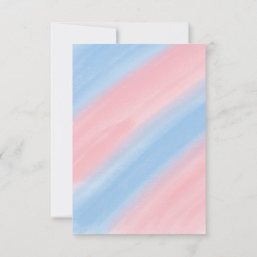 かわいいクマ冬の動物ジェンダーがパーティー サンキューカード (裏面)