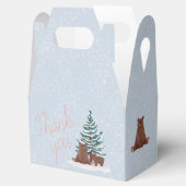 かわいいクマ冬の赤ちゃんシャワーのお気に入り フェイバーボックス (オープン)