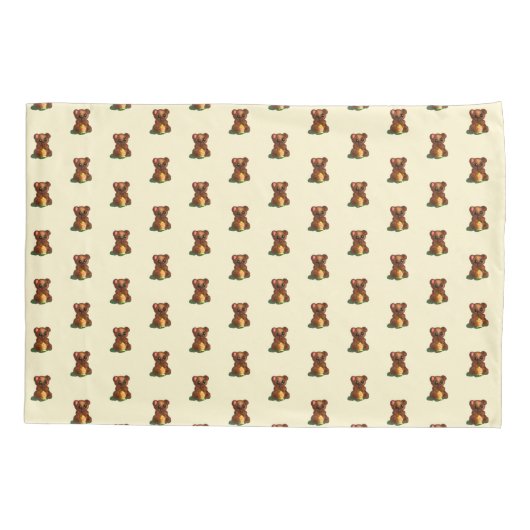 かわいいクマ枕ケース 枕カバー (裏面)