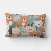 かわいいクマ枕 ランバークッション (裏面)