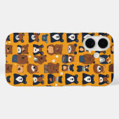 かわいいクマ柄のスマホケースデザイン Case-Mate iPhoneケース (裏面 (横))
