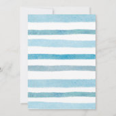 かわいいクマ男の赤ちゃんの誕生日パーティーへの招待 招待状 (裏面)