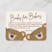 かわいいクマ私たちは良く待つことができジェンダー赤ちゃんシャワー エンクロージャーカード (正面)