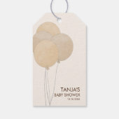 かわいいクマ私たちは良く待つことができジェンダー赤ちゃんシャワー ギフトタグ (裏面)