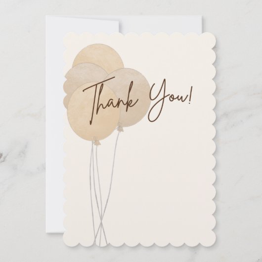 かわいいクマ私たちは良く待つことができジェンダー赤ちゃんシャワー サンキューカード (裏面)