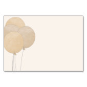 かわいいクマ私たちは良く待つことができジェンダー赤ちゃんシャワー テーブルナンバー (裏面)