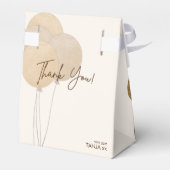 かわいいクマ私たちは良く待つことができジェンダー赤ちゃんシャワー フェイバーボックス (裏面サイド)