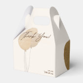 かわいいクマ私たちは良く待つことができジェンダー赤ちゃんシャワー フェイバーボックス (裏面サイド)