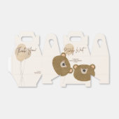 かわいいクマ私たちは良く待つことができジェンダー赤ちゃんシャワー フェイバーボックス (折り畳みなし)
