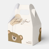 かわいいクマ私たちは良く待つことができジェンダー赤ちゃんシャワー フェイバーボックス (裏面サイド)