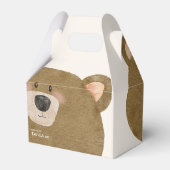 かわいいクマ私たちは良く待つことができジェンダー赤ちゃんシャワー フェイバーボックス (裏面サイド)