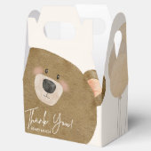 かわいいクマ私たちは良く待つことができジェンダー赤ちゃんシャワー フェイバーボックス (オープン)