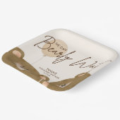 かわいいクマ私たちは良く待つことができジェンダー赤ちゃんシャワー ペーパープレート (傾斜あり)