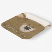 かわいいクマ私たちは良く待つことができジェンダー赤ちゃんシャワー ペーパープレート (傾斜あり)