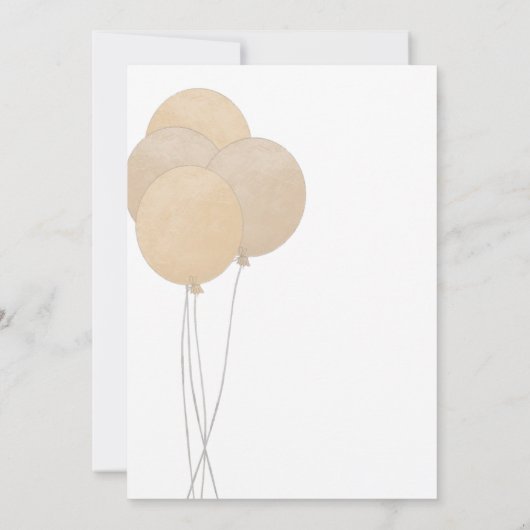 かわいいクマ私たちは良く待つことができジェンダー赤ちゃんシャワー 招待状 (裏面)