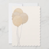 かわいいクマ私たちは良く待つことができジェンダー赤ちゃんシャワー 招待状 (裏面)