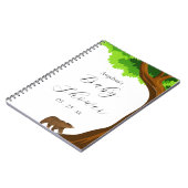 かわいいクマ赤ちゃんシャワーギフトリストノート ノートブック (左側)