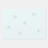 かわいいクマ赤ちゃんシャワーパーソナライズされたラッピング紙 ラッピングペーパーシート (正面3)