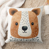 かわいいクマ顔枕、キッズルームデコール クッション (ブランケット)