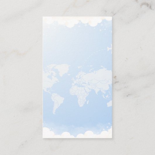 かわいいクマ飛行機アドベンチャーがベビーの本を読む エンクロージャーカード (裏面)