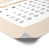 かわいいクマ2025年カレンダーポスター ポスター (角)