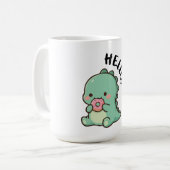 かわいいクマ、キュートな熊、森の熊、赤ちゃん部屋の飾り コーヒーマグカップ (正面左)