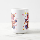 かわいいクマ クール テディ ポジティブ コーヒーマグカップ (中央)